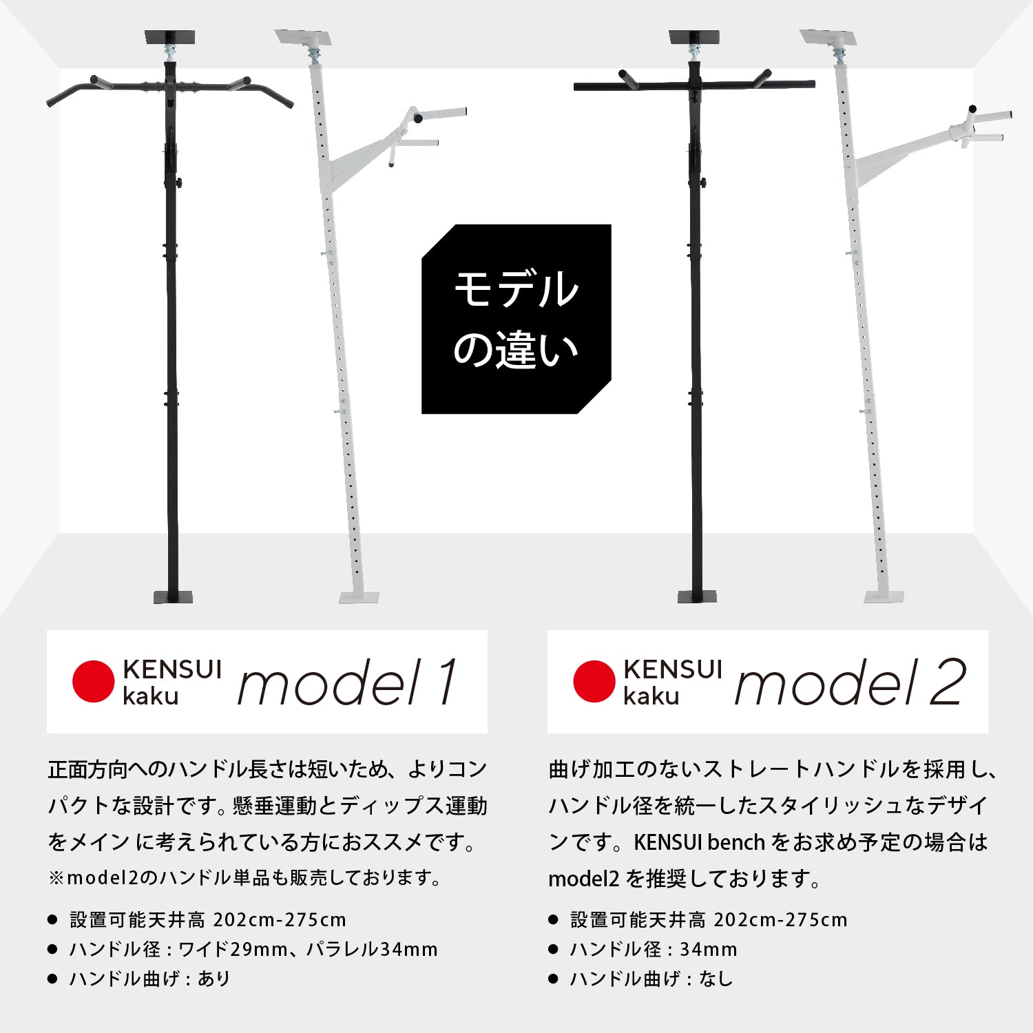 KENSUI kaku model1 ディップスバー ロールハンドル付トレーニング・エクササイズ